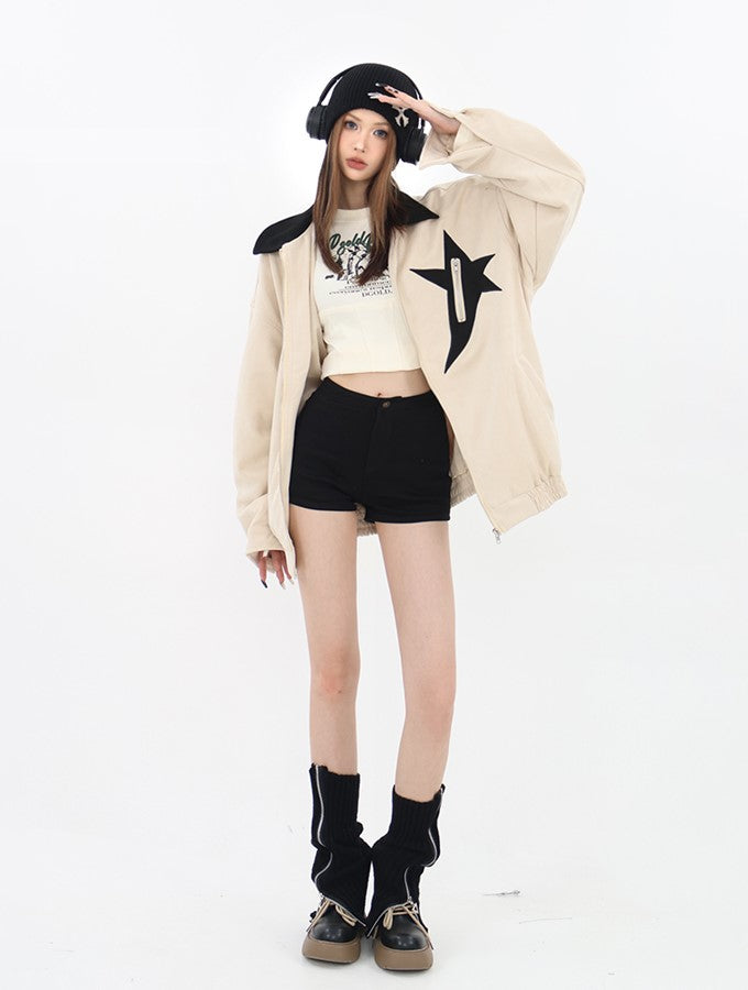 Retro Star Suede Jacket