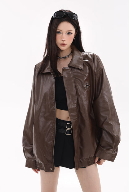 Cosmos Faux Leather Jacket