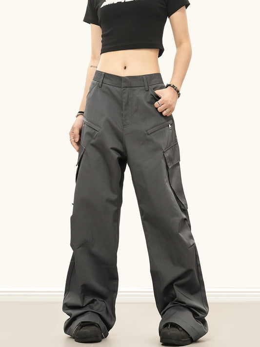 Multipocket Straight-Leg Trousers