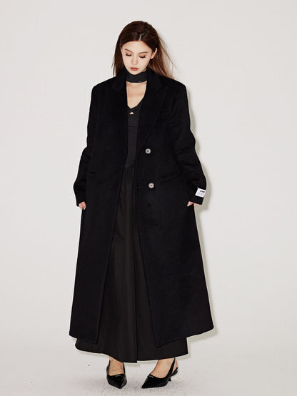 Wrap Neck Long Sleeve Maxi Dress