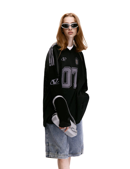 Lucky 07 Contrast Jersey Long Sleeve