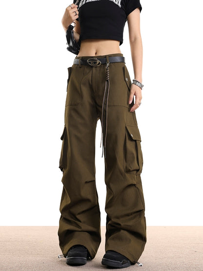 Ruched Lanyard Trousers