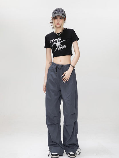 Drawstring Cargo Pants