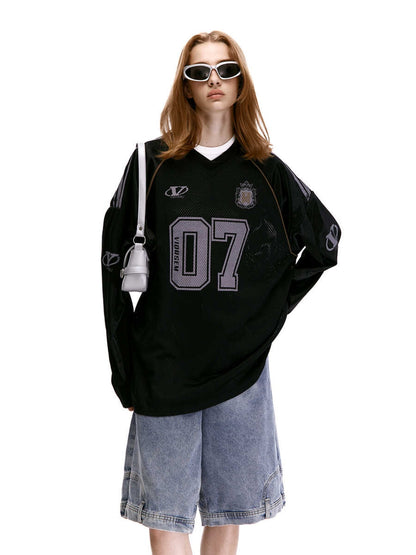 Lucky 07 Contrast Jersey Long Sleeve