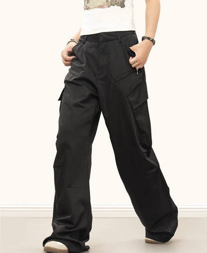 Multipocket Straight-Leg Trousers