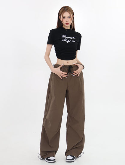 Drawstring Cargo Pants