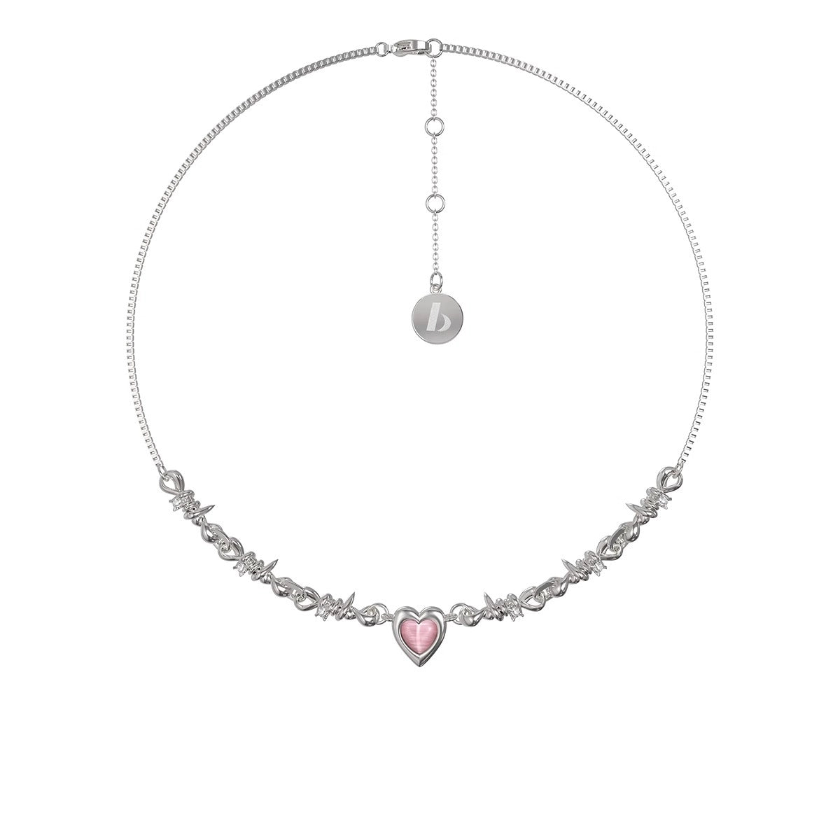 Heart Thorn Chain Necklace