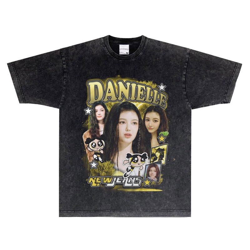 NewJeans Danielle PPG Inspired Vintage T-Shirt