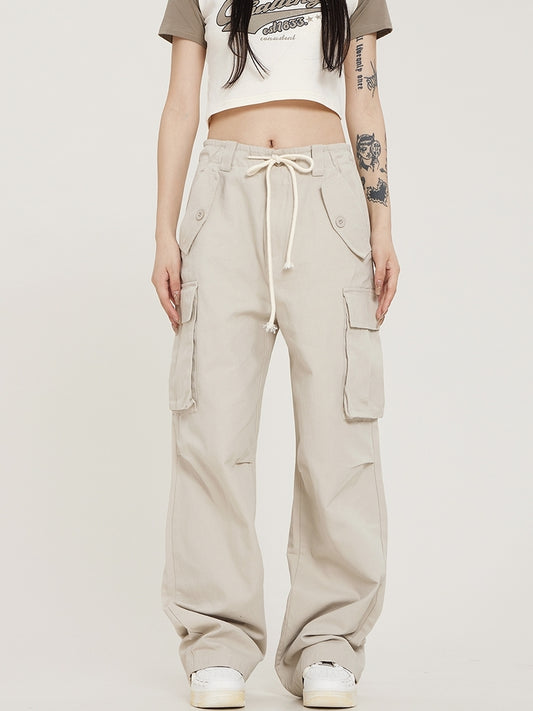 Straight-Leg Pinched Cargo Pants