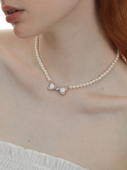 Pearl Bow Necklace