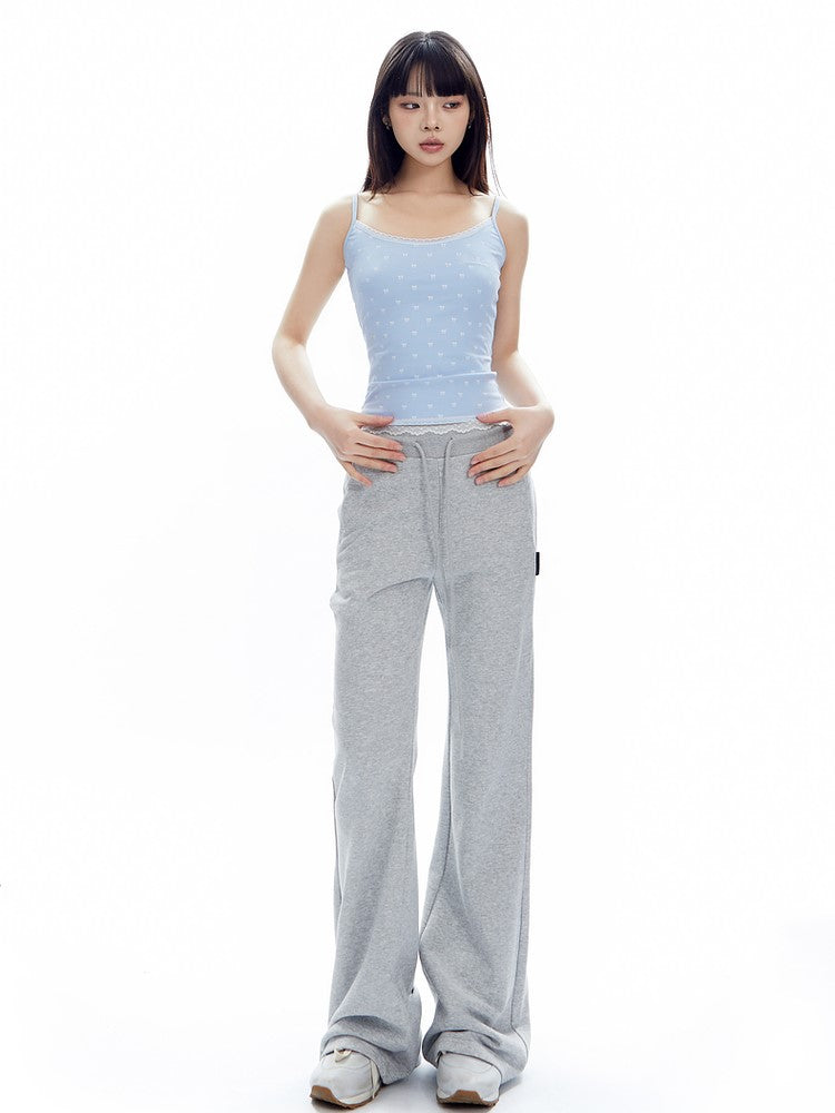 High-Waisted Slightly Flared Lounge Pants