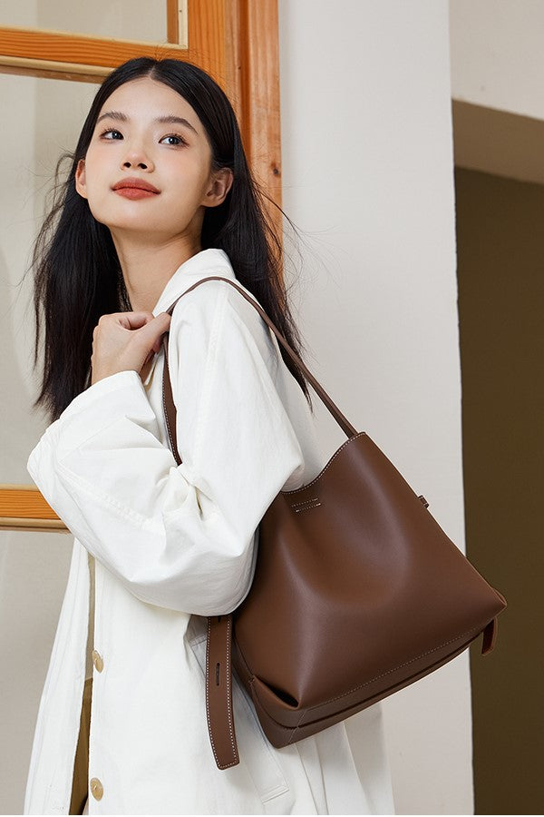 Muji Adjustable Strap Bucket Bag