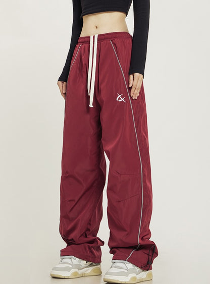 Curved Line Track Pants