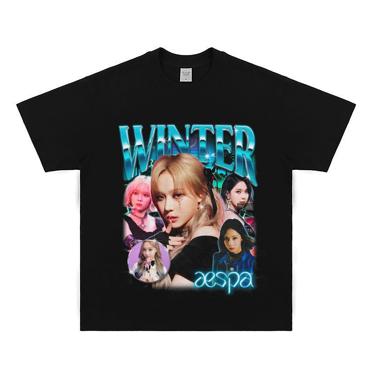 Aespa Winter Inspired Vintage T-Shirt