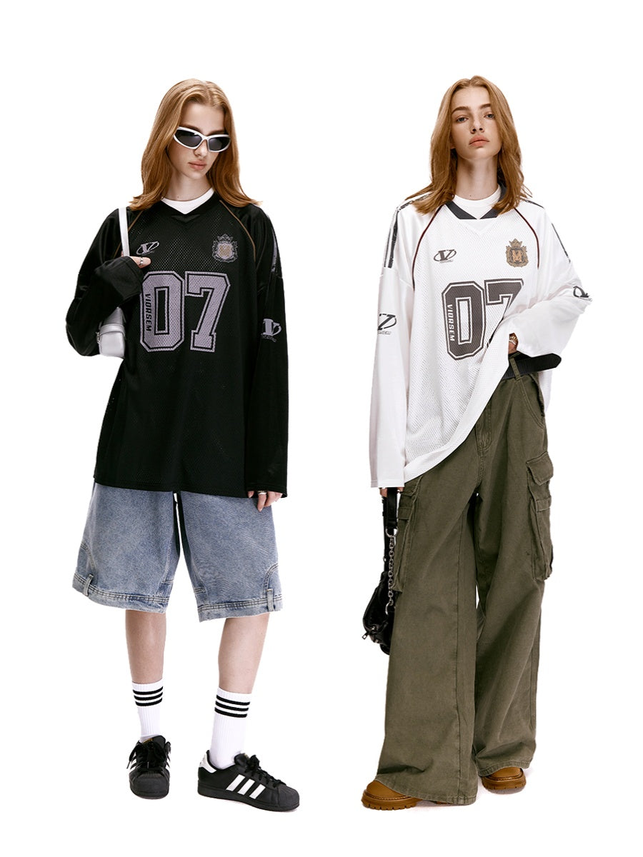 Lucky 07 Contrast Jersey Long Sleeve