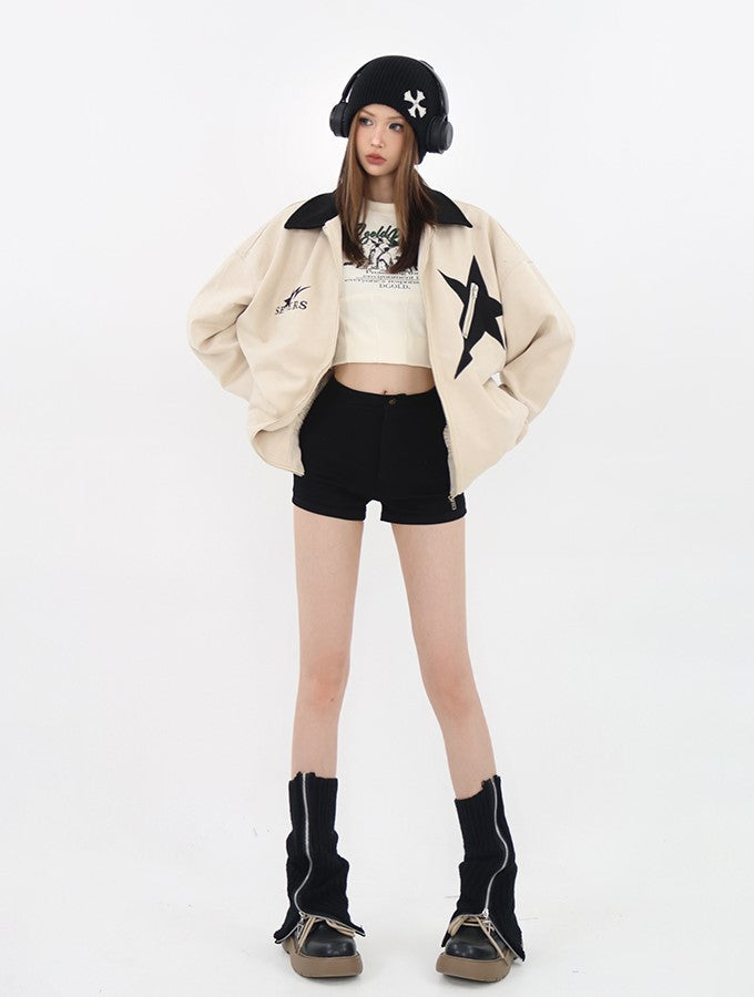 Retro Star Suede Jacket