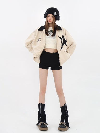 Retro Star Suede Jacket