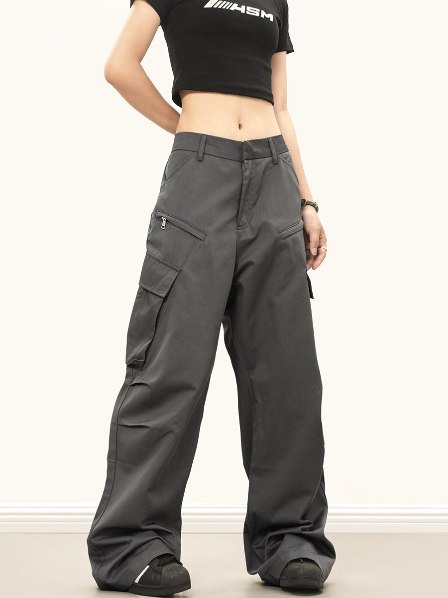 Multipocket Straight-Leg Trousers