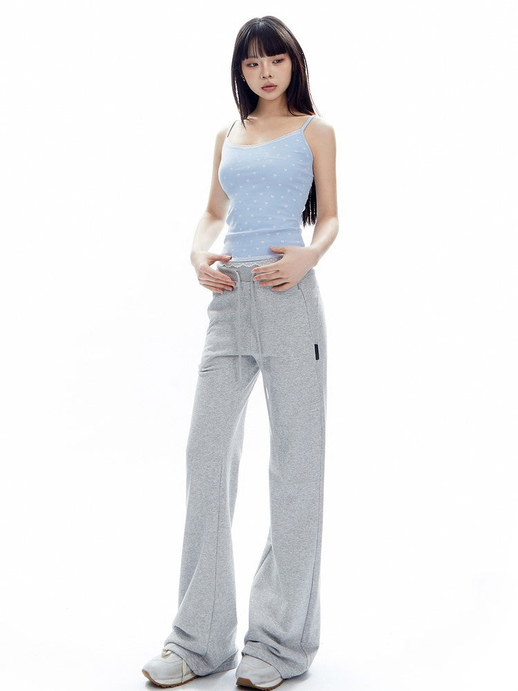 High-Waisted Slightly Flared Lounge Pants