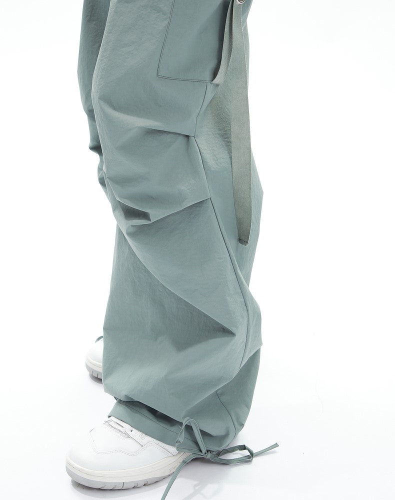 Bow Pleated Cargo Pants