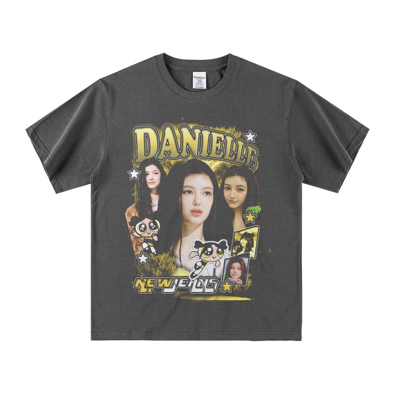 NewJeans Danielle PPG Inspired Vintage T-Shirt