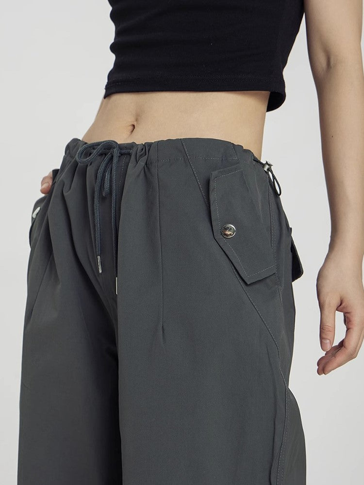 Pleated Slightly Baggy Cargo Pants