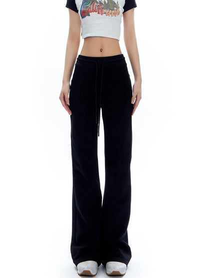 High-Waisted Slightly Flared Lounge Pants