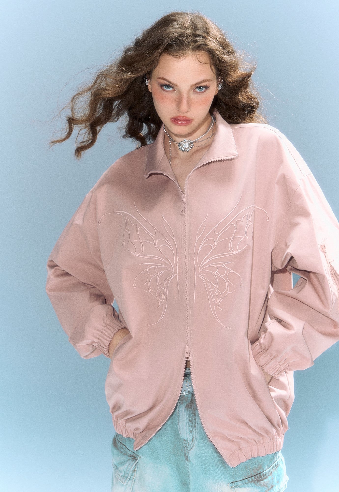 Embroidered Butterfly Jacket