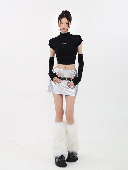 Judy Crop Top & Gloves Set