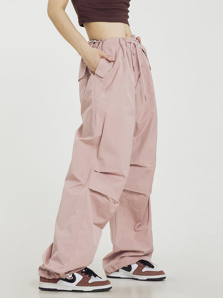 Pleated Slightly Baggy Cargo Pants