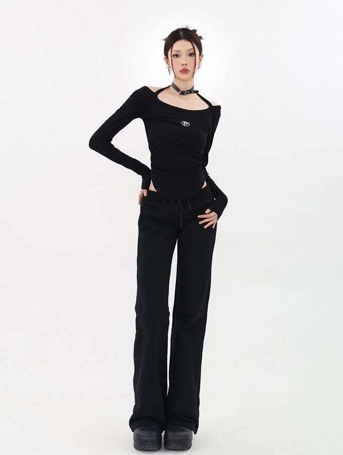 Halter Neck Long Sleeve