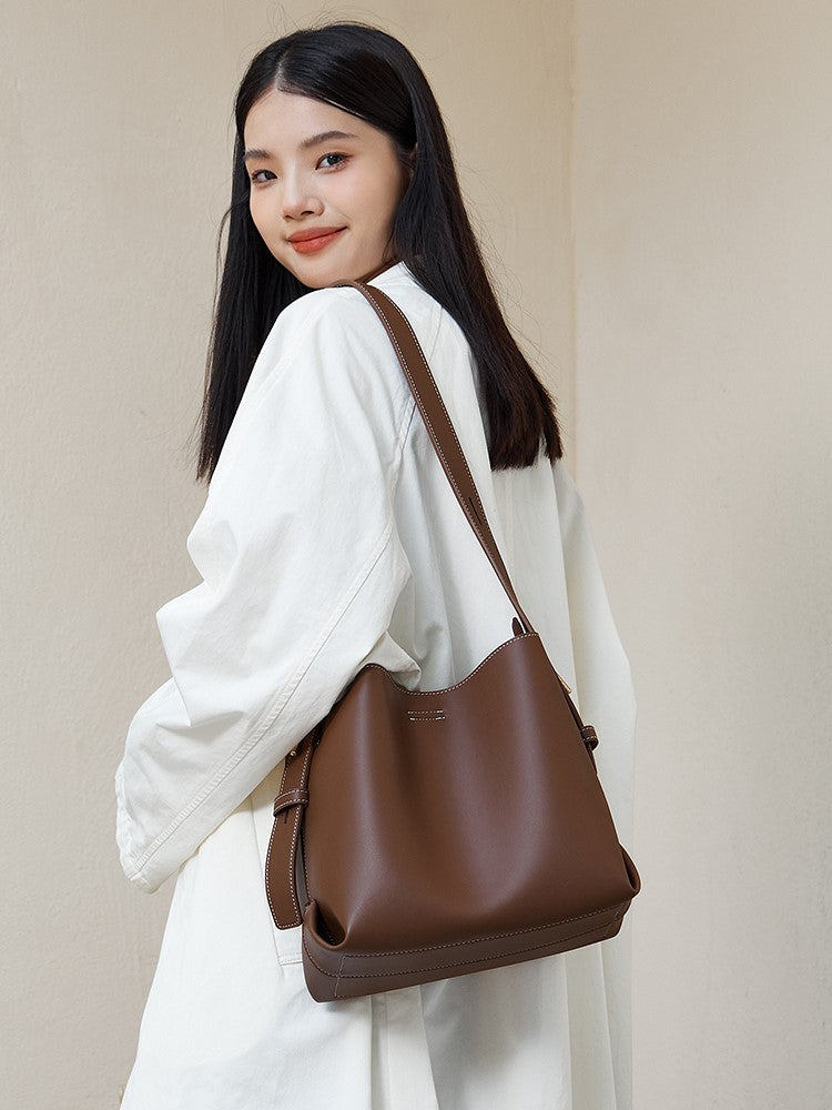 Muji Adjustable Strap Bucket Bag