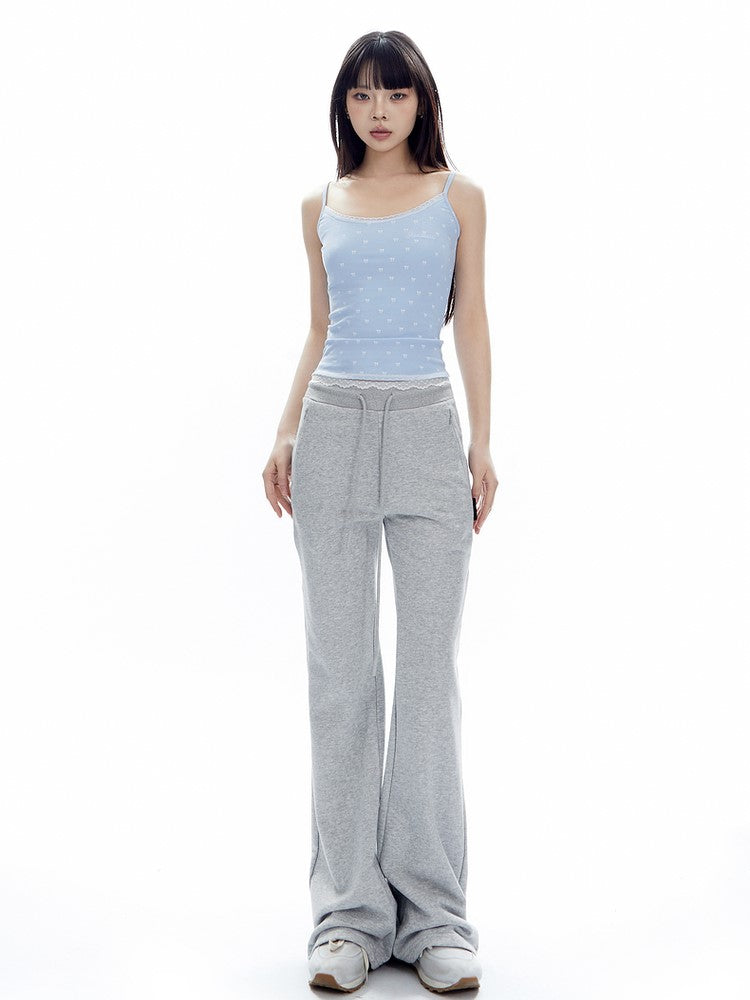 High-Waisted Slightly Flared Lounge Pants