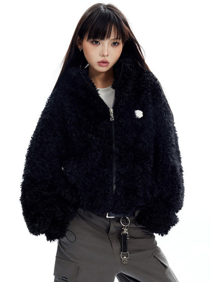 Hooded Rabbit Fleece Jacket