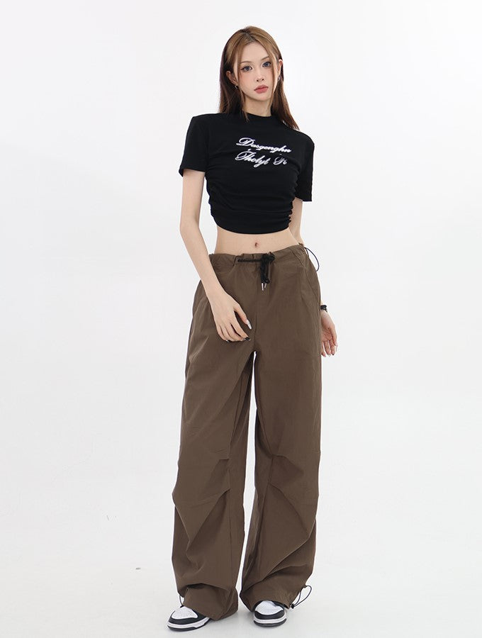 Drawstring Cargo Pants