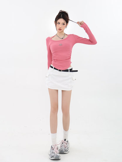 Halter Neck Long Sleeve