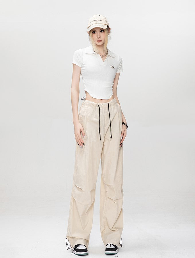 Drawstring Cargo Pants