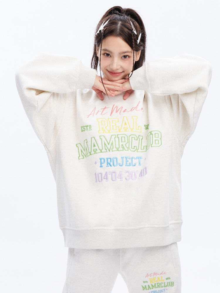 Pastel Embroidered Logo Sweater