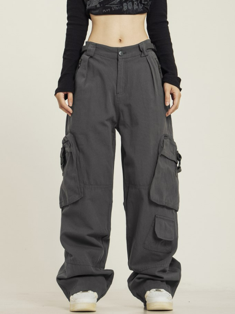 Side Slant Pocket Cargo Pants