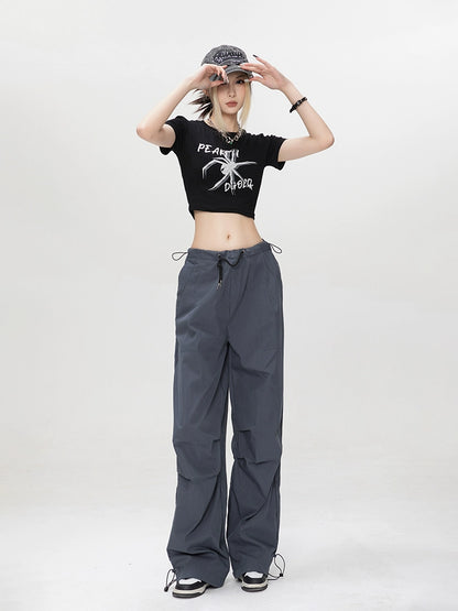 Drawstring Cargo Pants