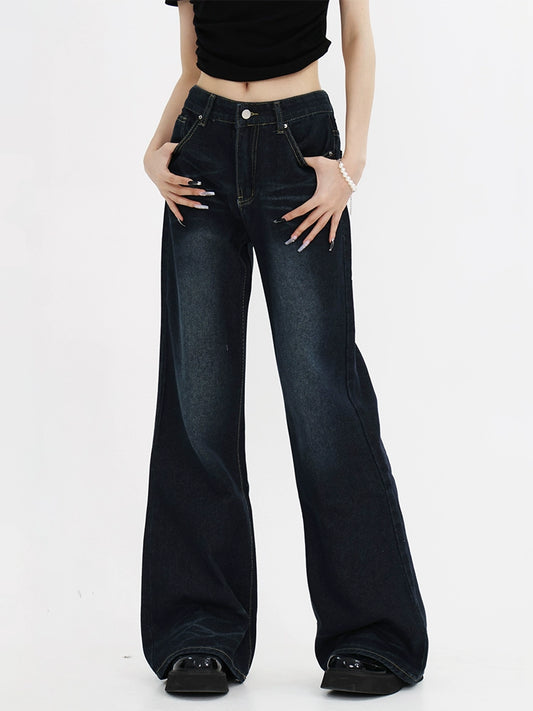 Wide-Leg Denim Jeans