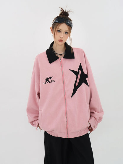 Retro Star Suede Jacket