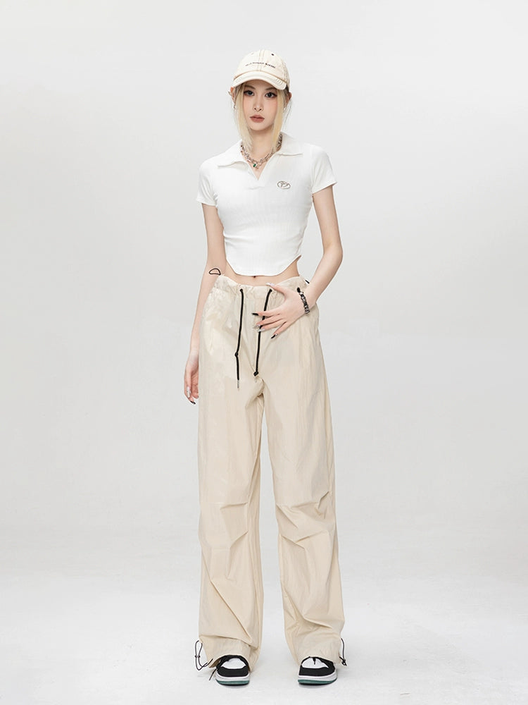 Drawstring Cargo Pants