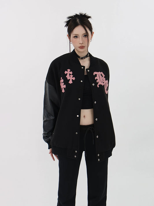 Cross Patch Varsity Jacket